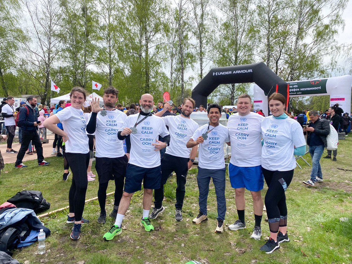 itsrodrigomota's tweet photo. Just completed my first #marathon (or some of it!) inspired by the resilience of the 🇺🇦 people!
No doubts that their determination gave me the motivation to keep going, even when it got tough. #RunUkraine
Ah, don’t miss the pun: OOH (/On/) is how the 🇺🇳 is called in Ukrainian 😅 https://t.co/FXBim2z8Ul