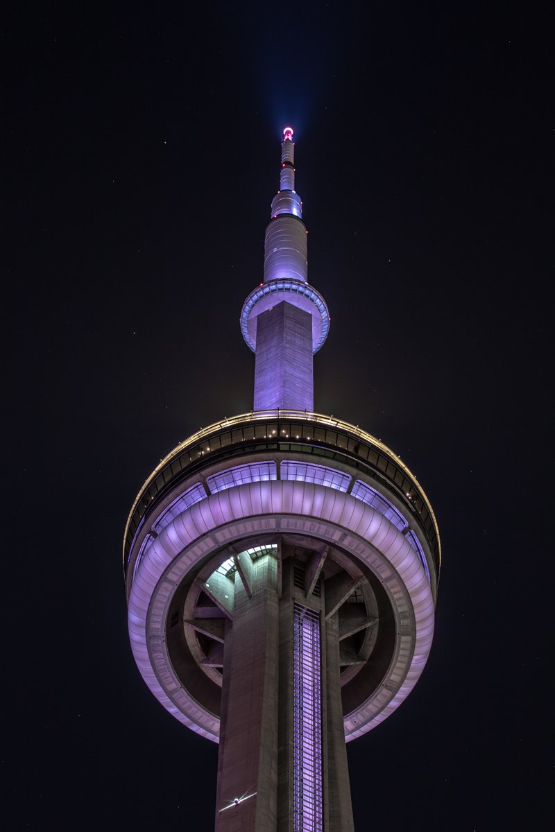 TourCNTower's tweet photo. Tonight the #CNTower will be lit purple for Adenomyosis Awareness Month / Ce soir la #TourCN sera illuminée en violet pour le Mois de sensibilisation à l'adénomyose https://t.co/o0gaW9WfPl