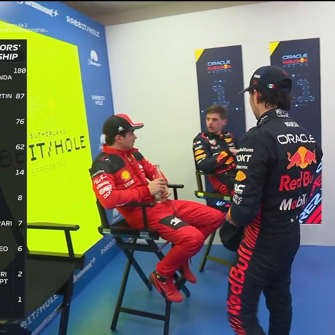 leclercsletters's tweet photo. charles sitting on the first place chair and stepping on the second place on the podium

he really said "i'm getting those points one way or another" https://t.co/wzlcVSCAVA