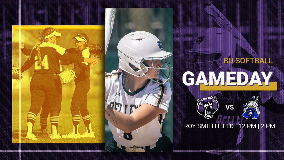 BUBruins's tweet photo. ๐ฅGAMEDAY๐ฅ
@BruinsSoftball1
๐
@comet_softball
๐ Roy Smith Field
GAME 1:
โฐ12:00 PM
๐ https://t.co/rPCYRw5mUP
๐บ https://t.co/4f4qA9Wg1A
GAME 2:
โฐ2:00 PM
๐ https://t.co/kNKFZMnX3D
๐บ https://t.co/zfhZMevN2O
#NAIASB #NSAASB #Gameday https://t.co/tO7V7TfNxj