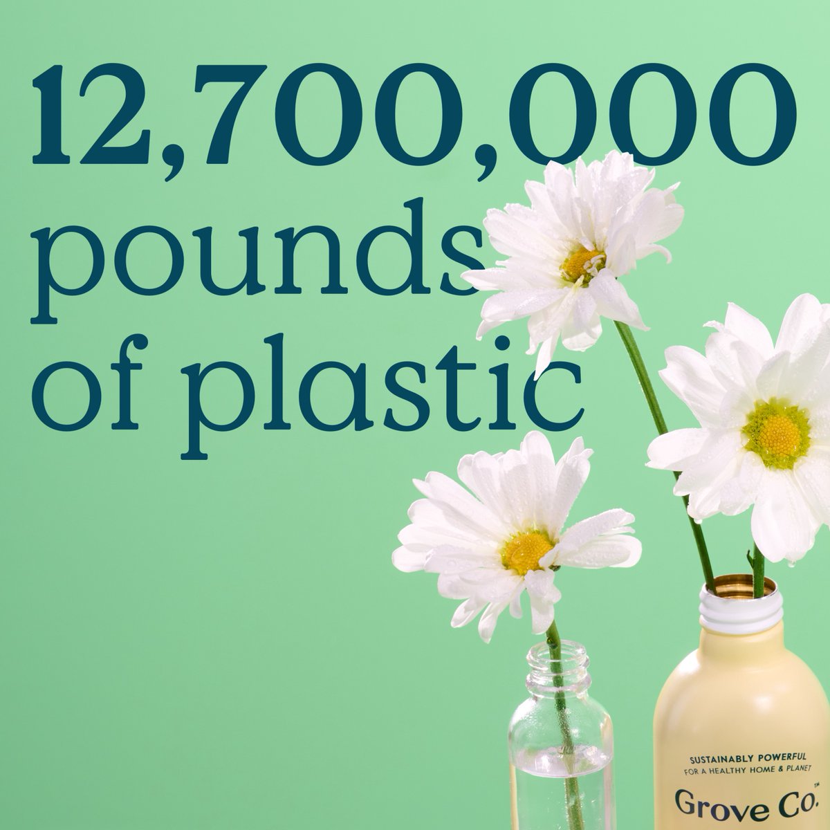 grovecollab's tweet photo. That’s how much pollution you and the Grove community have helped collect since Grove went #plasticneutral (meaning when there’s plastic in your Grove order, we remove the same amount of plastic from nature.) 💚 #BeyondPlastic https://t.co/txwrOg4FMu