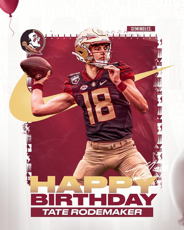 Happy birthday, Tate! #NoleFamily