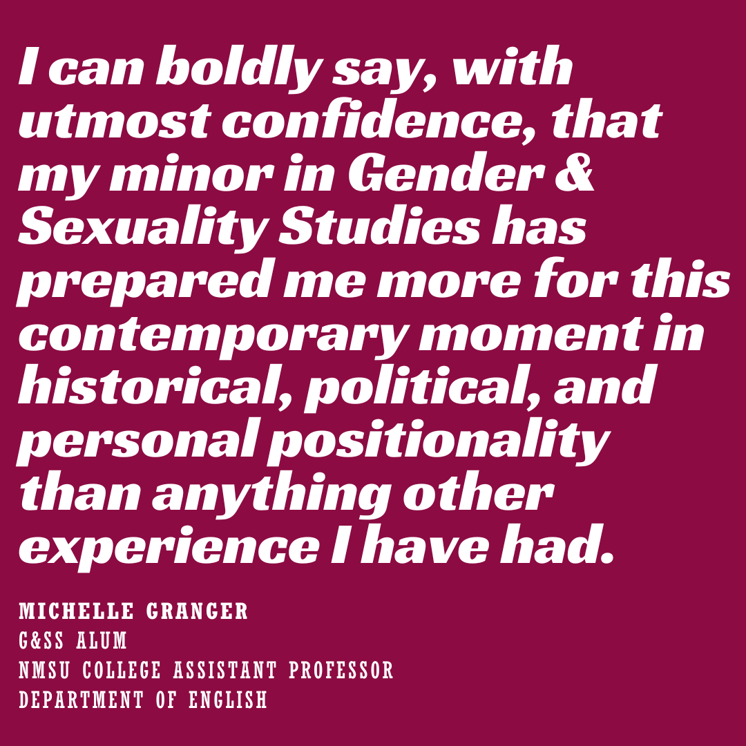 gensXprof's tweet image. I cannot overstate the value of G&amp;amp;SS to NMSU &amp;amp; the larger community.  Any university the world over that is not funding Gender &amp;amp; Sexuality Studies adequately is missing a huge opportunity for a robust &amp;amp; well-informed education.&quot; -Michelle Granger #nmsu
#highereducation #wgss