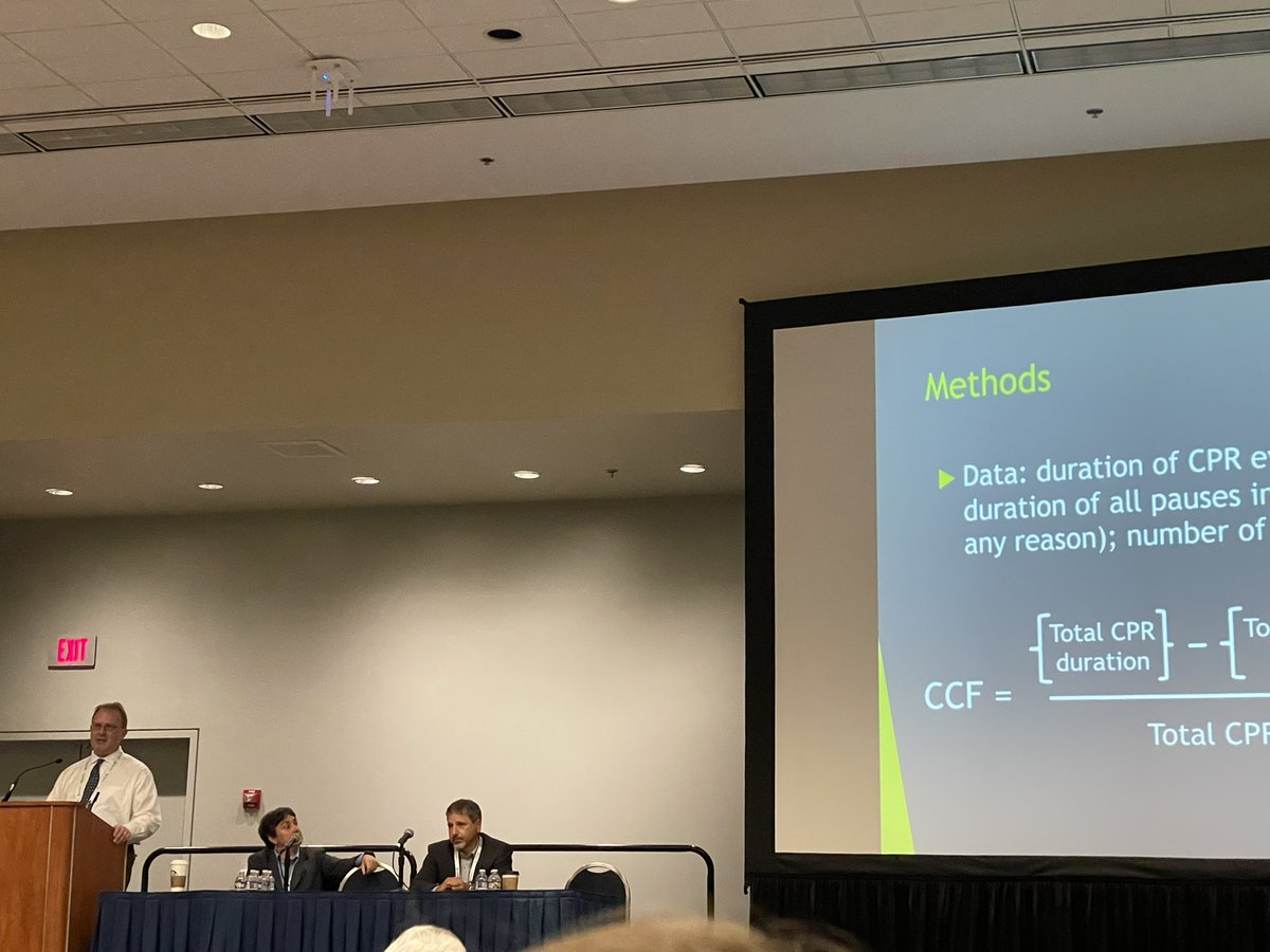 VRcollaborative's tweet image. Dr Aaron Donoghue presenting our work on pauses in chest compressions with tracheal intubations in kids @PASMeeting
