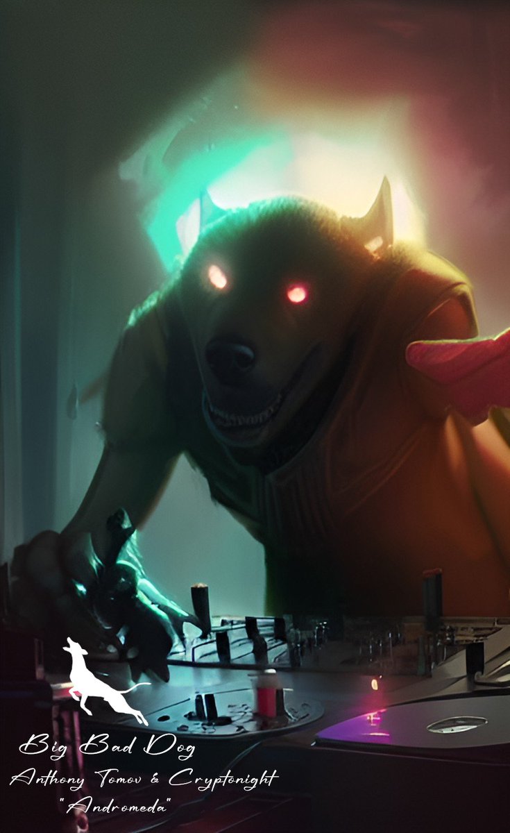 BigBadDogRec's tweet photo. GM!!
🎧Out now on @objktcom  🎧

Anthony Tomov &amp; Cryptonight- Andromeda (Original Mix)

Editions: 33/33🎼
Genre: Techno😎
Price: 0.54XTZ🎯

https://t.co/VRUjonCoho

#technomusic #NFTCommunity #NFT #NFTsales #nftart #NFTartist #nftmusic #NFTdrop #tezos #music #tezoscollectors #Ai https://t.co/fBKEMFCbAY