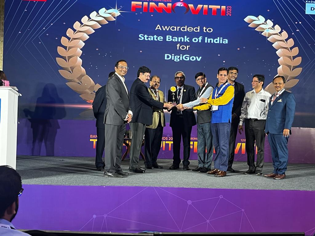 RakeshRLunia's tweet photo. Many Congratulations @TheOfficialSBI on winning FINNOVITI 2023 Award for #DigiGOV. Look forward to keep contributing to success of SBI through our collaboration and @TCS #DigiGOV. https://t.co/8IH0953p6V