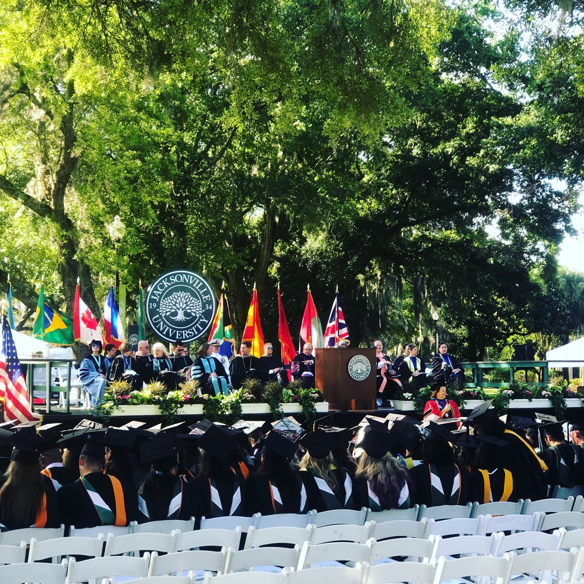 Jacksonville University (@jacksonvilleu) on Twitter photo Congratulations <a href="/jubrchs/">BRCHS at Jacksonville University</a> graduates! The ceremony today includes the commencement address by Michael A. Mayo, President and CEO of <a href="/BaptistHealthJx/">Baptist Health</a>.
—-
Want to celebrate the class of 2023 with us? Tune in to the live stream: bit.ly/3LGsNYB Congratulations <a href="/jubrchs/">BRCHS at Jacksonville University</a> graduates! The ceremony today includes the commencement address by Michael A. Mayo, President and CEO of <a href="/BaptistHealthJx/">Baptist Health</a>.
—-
Want to celebrate the class of 2023 with us? Tune in to the live stream: bit.ly/3LGsNYB