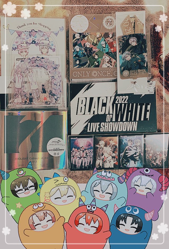 挙式アクスタ🦋
7周年🌈
ブラホワ🖤🤍
アルバム3🎁 