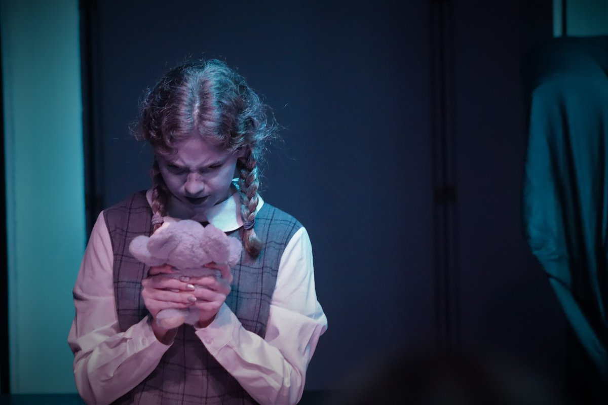 wildkatphotos's tweet photo. Just a few pictures from The Bad Seed. The advanced drama students dressed in grayscale for the play - which resulted in very cool photographs. https://t.co/7hLmHiKSbe
