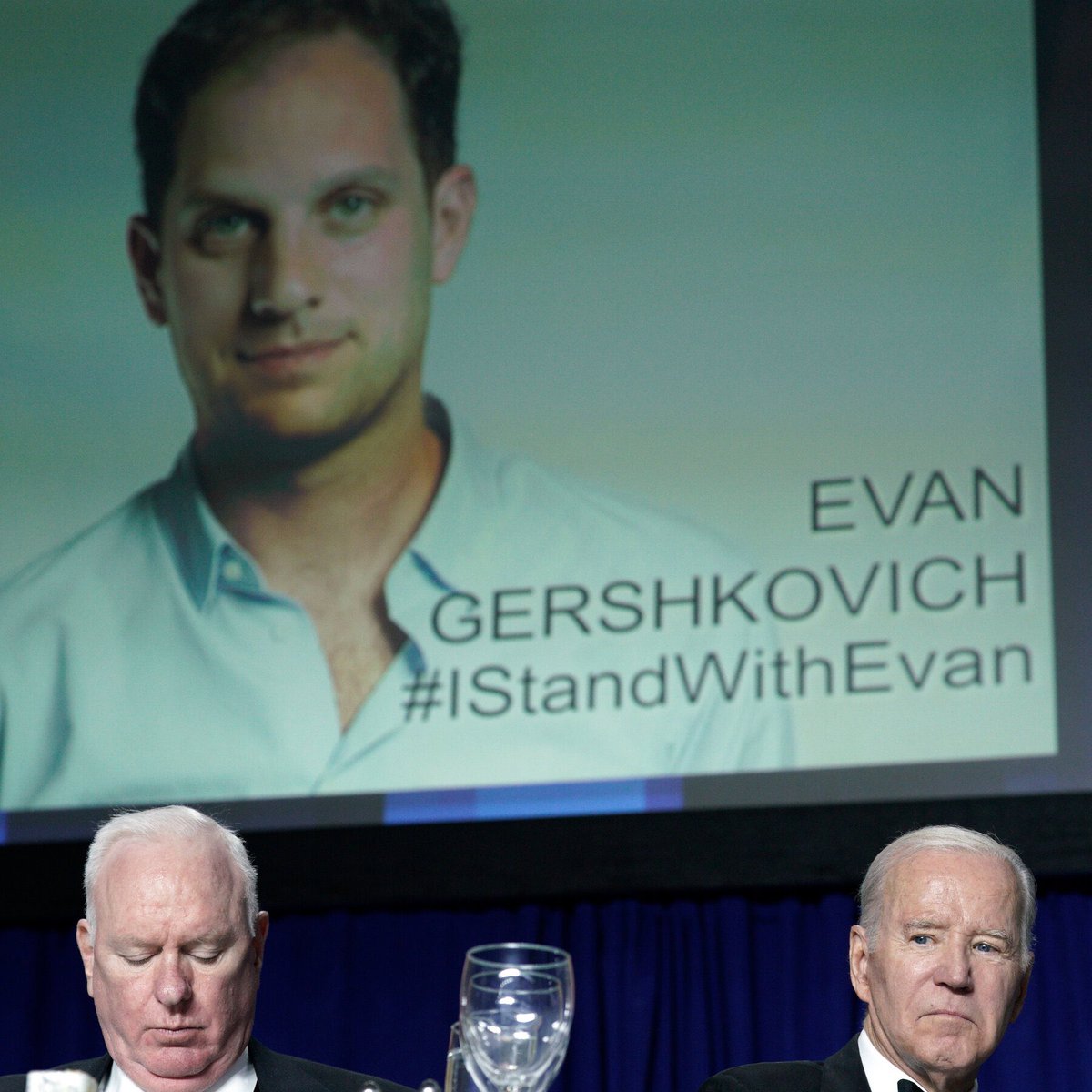 “We’re working every day to secure his release, looking at opportunities and tools to bring him home. We keep the faith.”

Joe Biden comments about Mr. Gershkovich at the White House Correspondents’ Association dinner

@RSF_inter 

#StandWithEvan