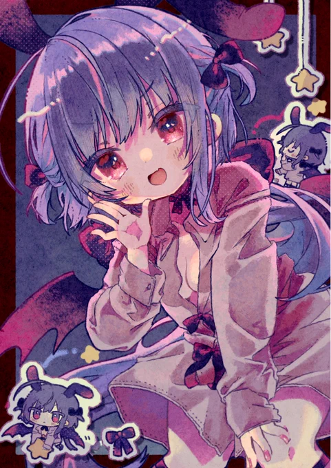 skeb!ありがとうございました～!!! ちょっと生意気な感じの表情の子!すき…