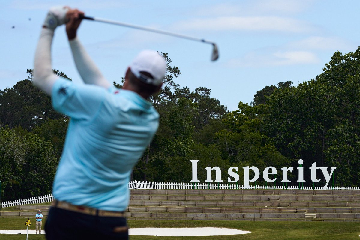 The day has arrived to crown a champion. Final round is underway, leaders tee off at 12:10 pm. Admission is FREE courtesy of @HPE #InsperityInvitational