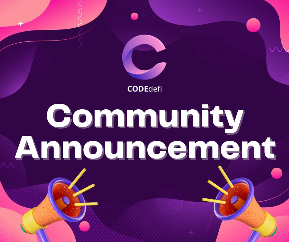code_defi's tweet photo. We're thrilled to invite all NODE members to participate in our upcoming launch event in Thailand for CODEdefi 2.0. 

This is a great opportunity to connect with other members of our community, learn more about the exciting new features and improvements. https://t.co/aR6UfAMKXE