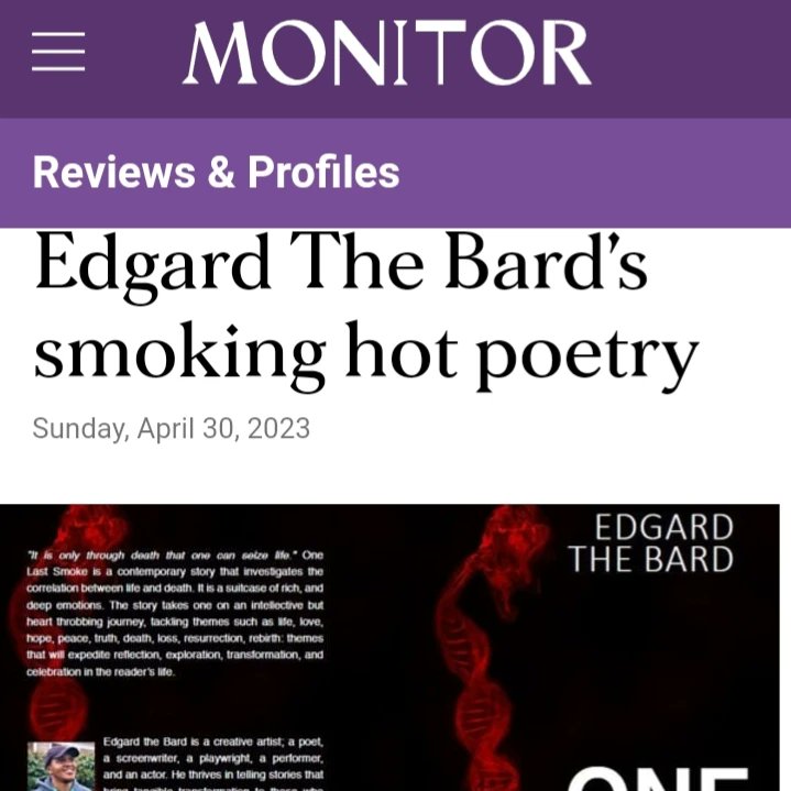 BardEdgard's tweet photo. Check out what's in the Daily Monitor today 😇✍️

https://t.co/qWab3v9lZM https://t.co/sXZw1k0lzr