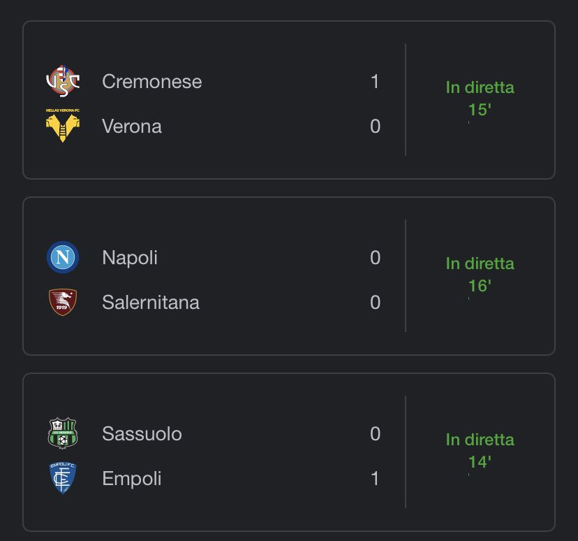 Napoli fai pure tu il gol e stiamo apposto #NapoliSalernitana #CremoneseVerona #SassuoloEmpoli
