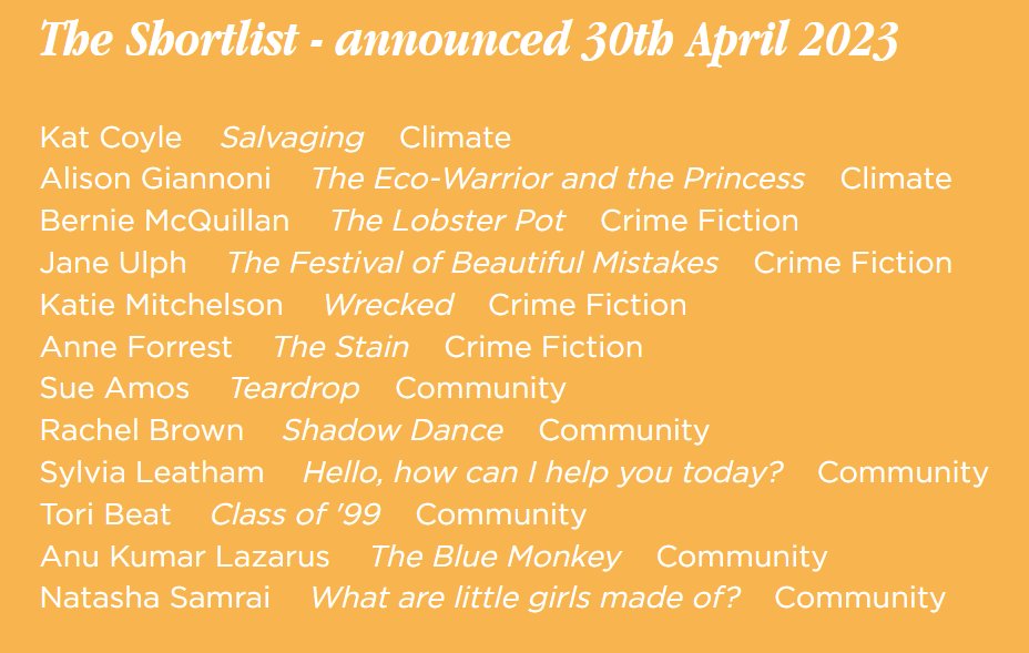 We are thrilled to announced our Shortlist for the Watson, Little x Indie Novella Prize! Congratulations to all the shortlistees and the longlisters too, the quality was so high they were a joy to read. Winner to be announced May 31st!
<a href="/watsonlittle/">Watson, Little Ltd</a> 
indienovella.co.uk/writing-prize