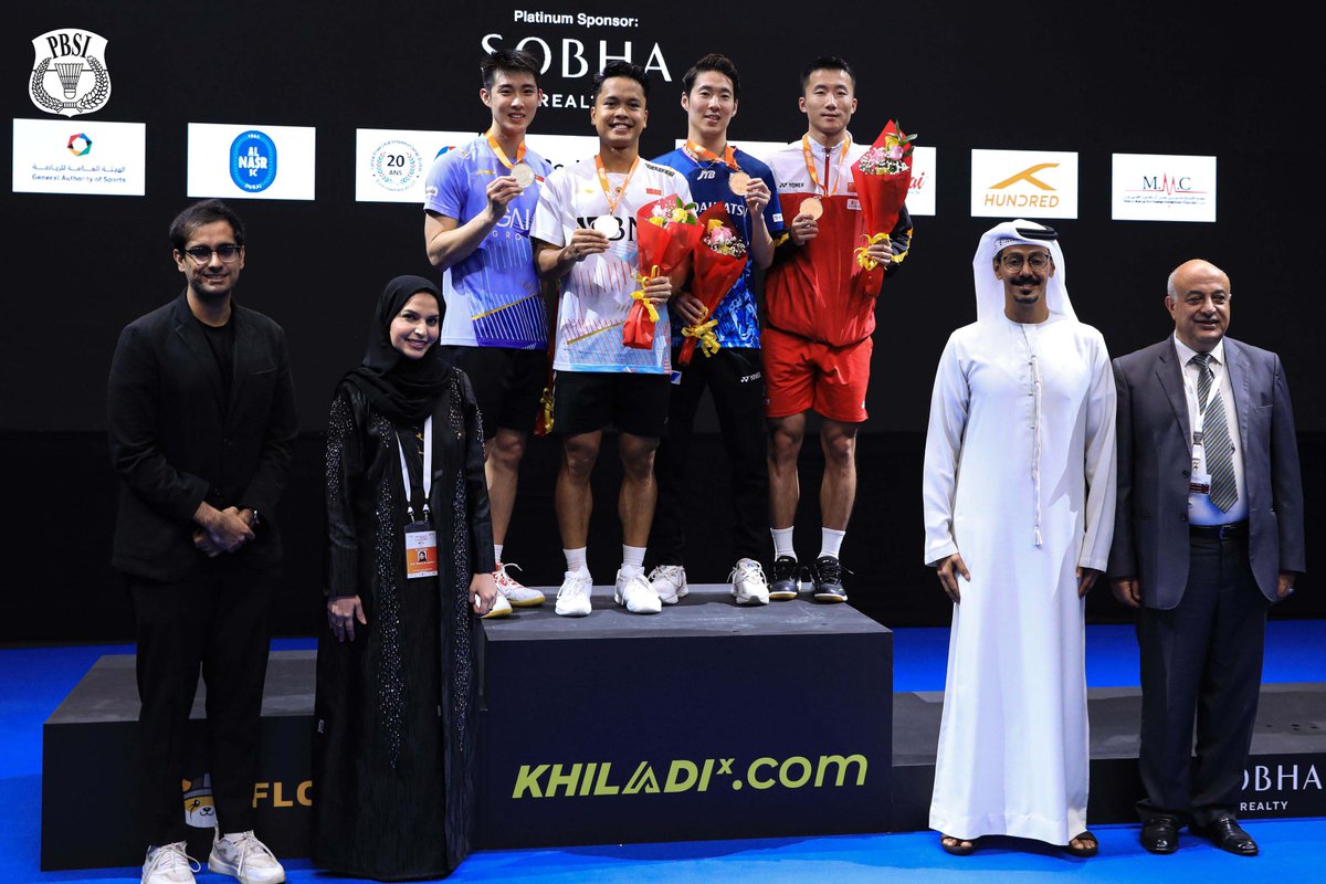 INABadminton's tweet photo. Anthony Sinisuka Ginting sukses persembahkan medali emas Badminton Asia Championships 2023. Selain itu, Dejan Ferdinansyah/Gloria Emanuelle Widjaja sumbang medali perunggu untuk Indonesia. Selamat untuk keduanya!

#BAC2023 https://t.co/hSANkakVKZ