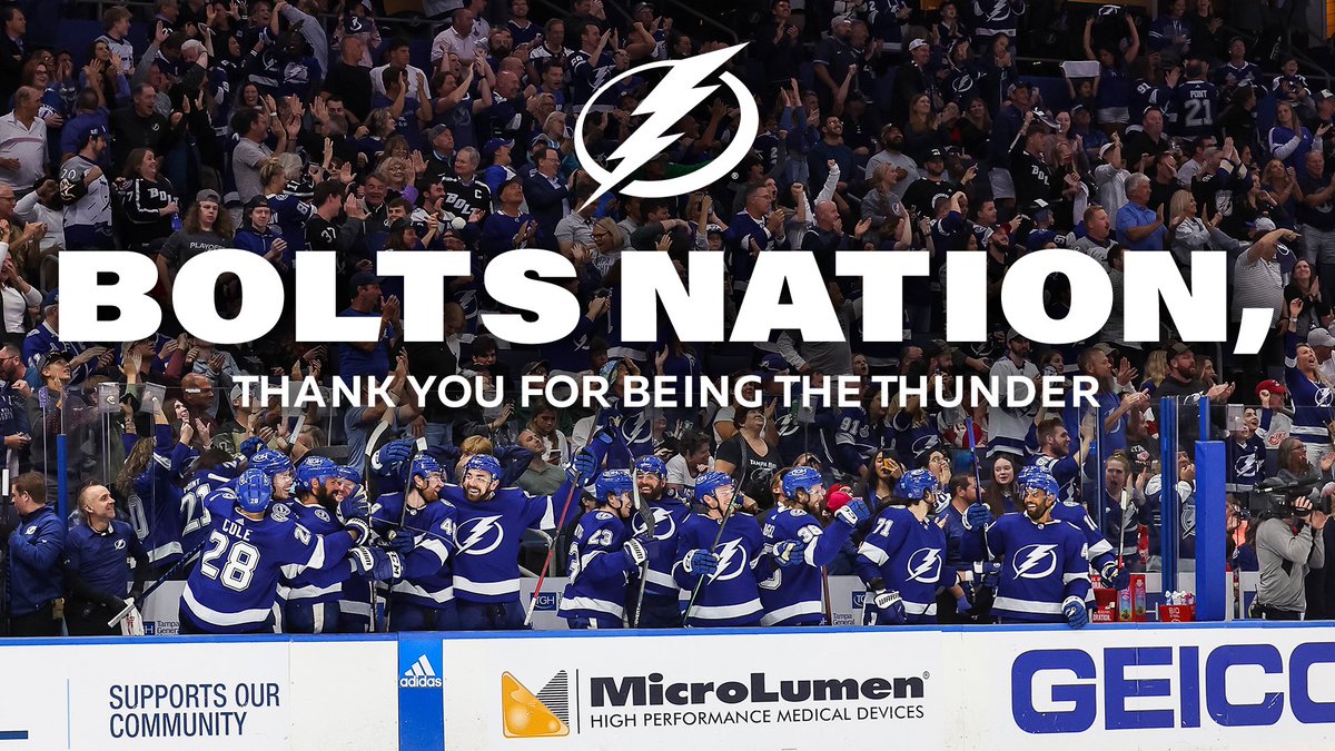 TBLightning's tweet photo. We love you, #Bolts Nation. 💙 https://t.co/yHT6UdiW9O