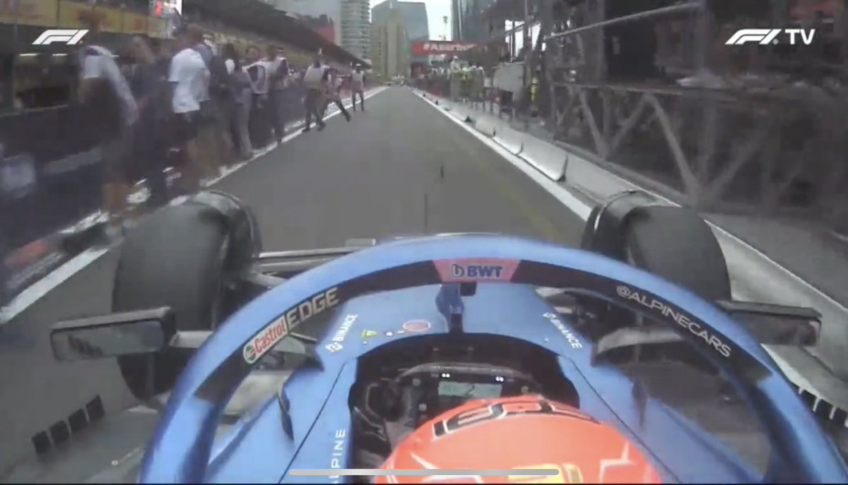 Formuladream1's tweet photo. Things got WAY too close for comfort for Ocon and a bunch of photographers at the end of the race… https://t.co/OOGOusVc2q