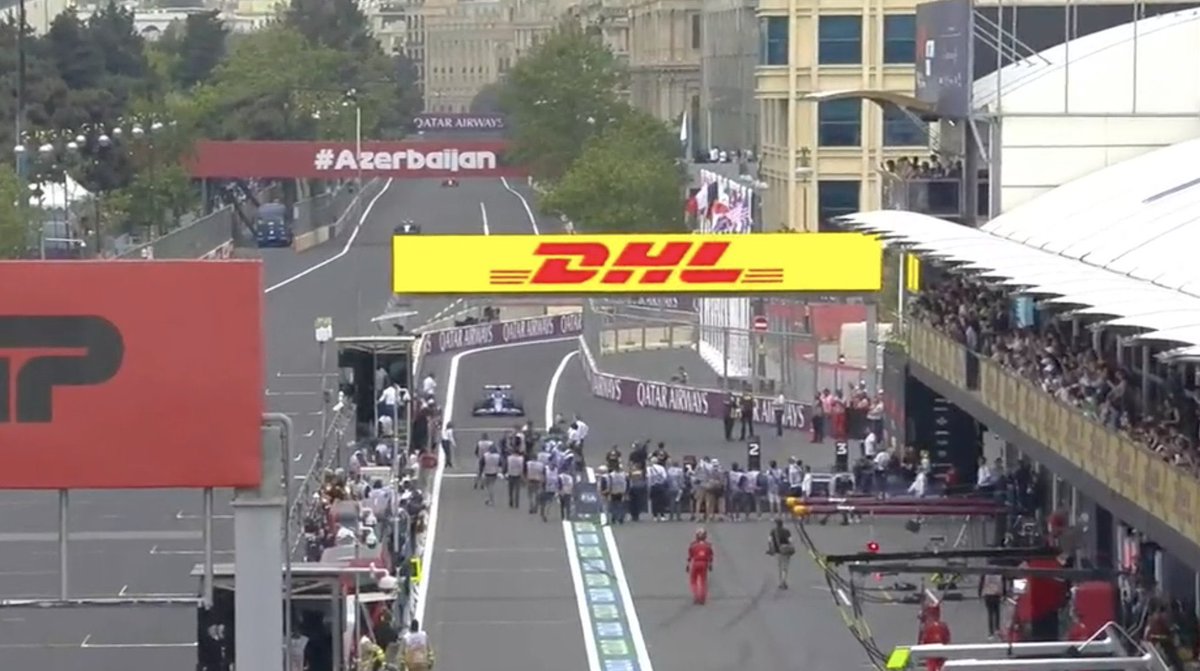 Formuladream1's tweet photo. Things got WAY too close for comfort for Ocon and a bunch of photographers at the end of the race… https://t.co/OOGOusVc2q