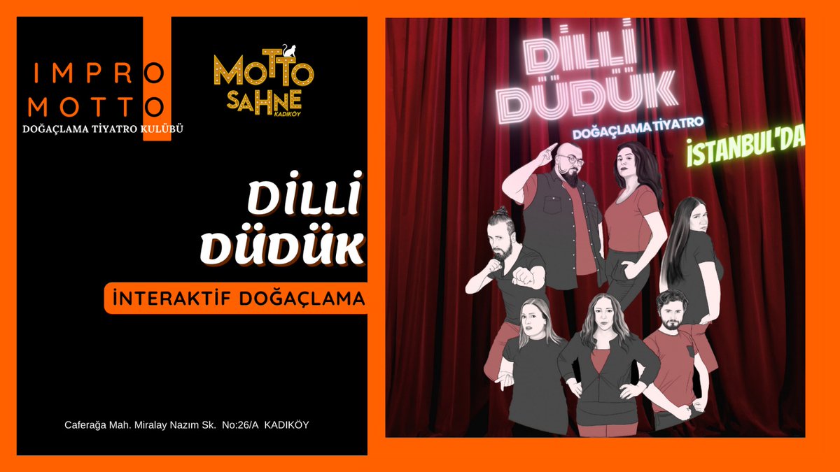 Akşama <a href="/MottoSahne/">Motto Sahne</a> 'ye bekleniyorsunuz 🥳

⏰ 19.00
📍 Motto Sahne - Kadıköy