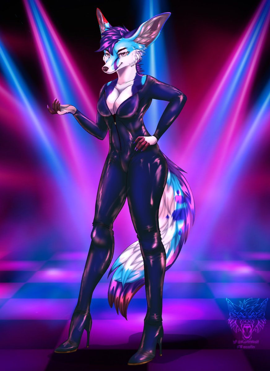 SplatFennec's tweet image. My first latex art 👀 
Can’t wait to get my own for real
Let’s get squeaky 

Absolutely gorgeous art by @KurttWolf