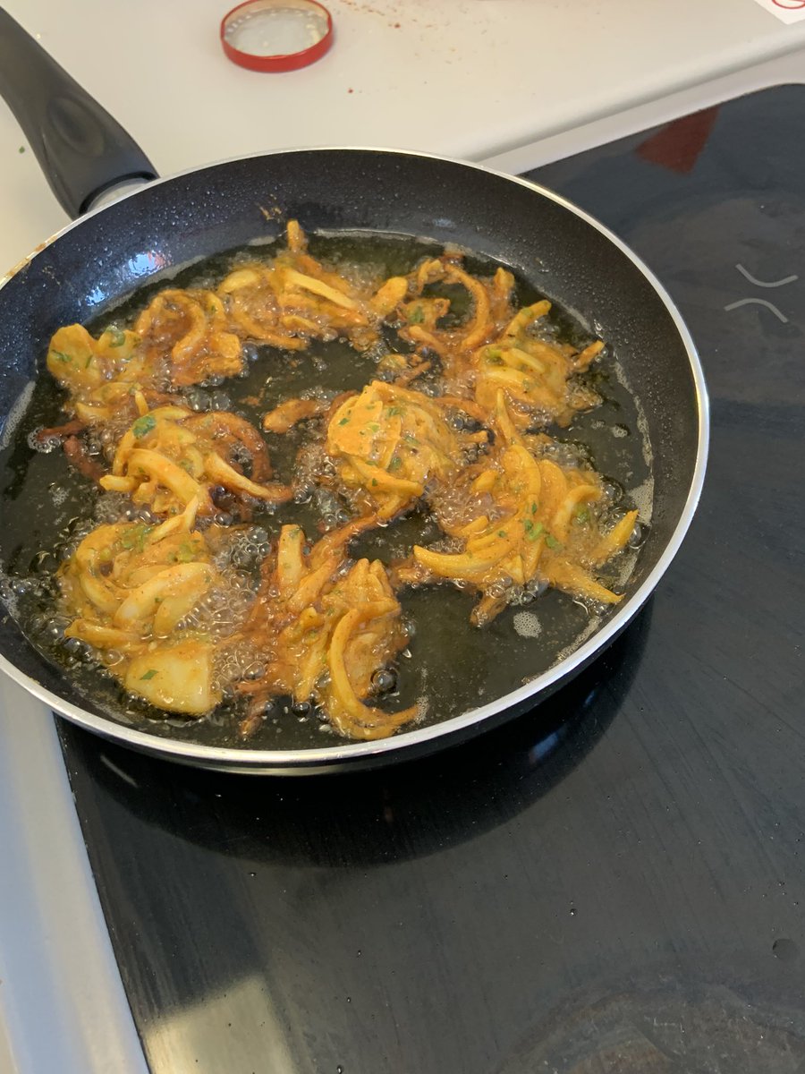 Miss_Strain_PE's tweet photo. Staff well-being number 2 was making chicken tikka and homemade onion bhajis #switchofftime #staffwellbeing #onionbhajis #learninganewskill https://t.co/Rp42OaeTNf