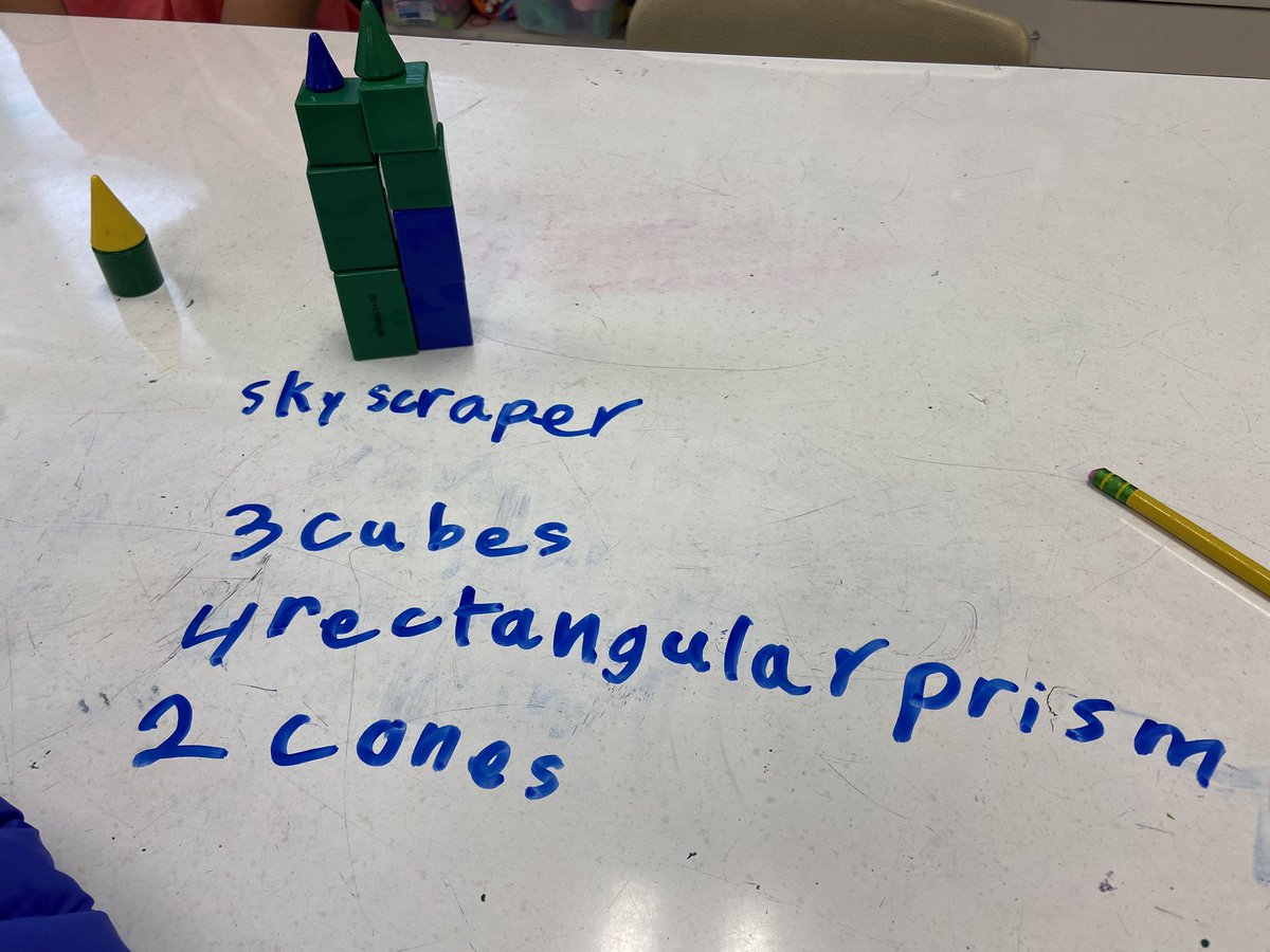 MrsMontegudo's tweet photo. Using 3D shapes to create objects. @HebronValleyES https://t.co/XwVPihgQ0Y