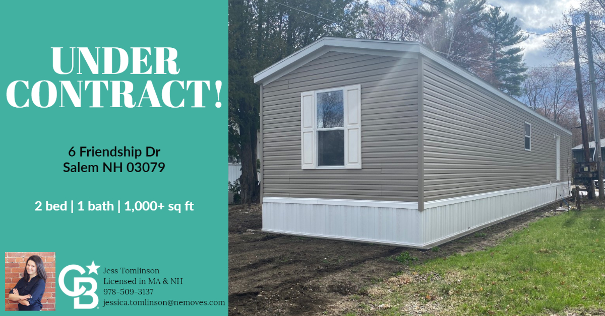 JessTomlinson87's tweet photo. On To Closing! Congrats to my buyers on getting this brand new mobile home under agreement before the property even went on the market!

#SalemNH #whosnext #preSpringmarket #buyersagent https://t.co/9IAcgUxZT8