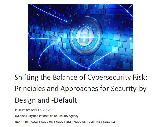 CISA recently released a document on how to ensure applications are secure by utilizing a strong software security culture, secure-by-design components, and secure-by-default configurations. The full document is available here: cisa.gov/sites/default/…