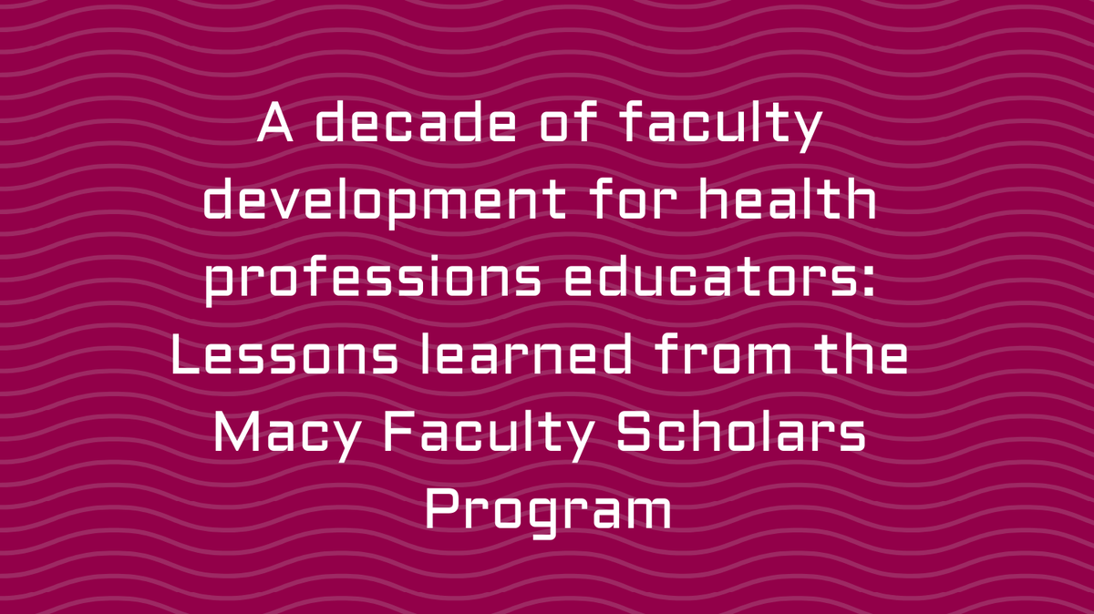 HarvardMacy's tweet photo. Congratulations to #HMIEducators course director Edward M. Hundert, @macyfoundation president @HollyJHumphrey, #HMIEducators alum Larry Gruppen, #HMIPGME alum @MartyTamMD, & team for their new publication in BMC Medical Education!
#MedEd #MedTwitter https://t.co/IHXIl6AiE9 https://t.co/77z5uphvKM