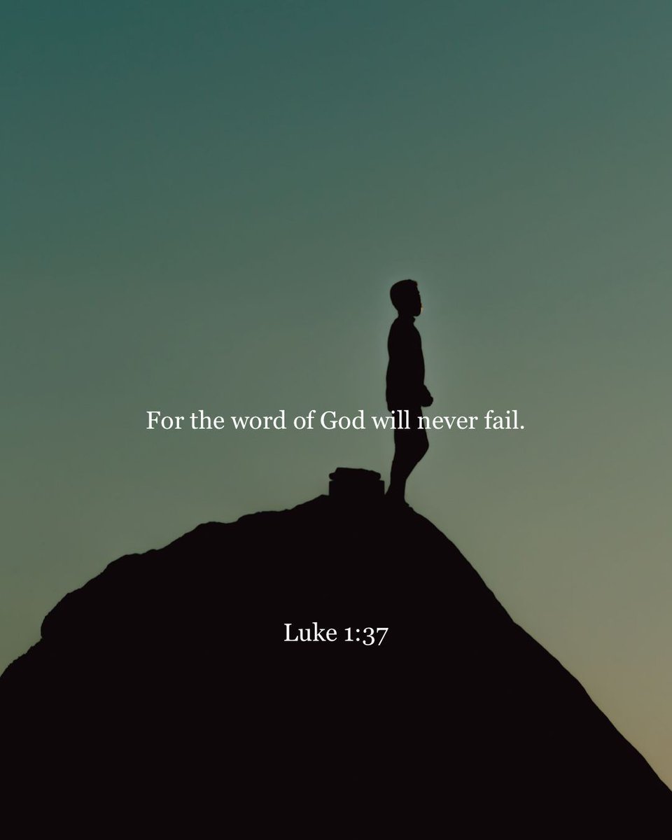 YouVersion's tweet photo. Luke 1:37 https://t.co/YG7yqq7XOh