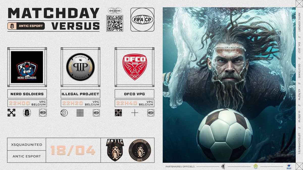 𝗠𝗔𝗧𝗖𝗛𝗗𝗔𝗬 ⚽️ // <a href="/xSquadUnited/">xSquadUnited</a> 

Avec 3 matchs de <a href="/belgique_vpg/">VPG BELGIQUE 🇧🇪</a> 🇧🇪, les Pirates devront s’inspirer de leur session d’hier pour continuer sur leur belle lancée ! 👊

📺 twitch.tv/dfcokante

#FIFA23 #ProClubs || #LetsGoPirates 🏴‍☠️