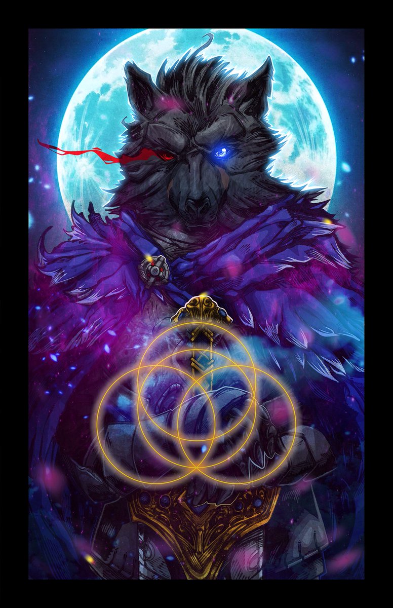 TheArtofCK's tweet photo. Blaidd Final.     #tuesdayvibe #ELDENRING #blaidd #Art https://t.co/WdAzDzljKq