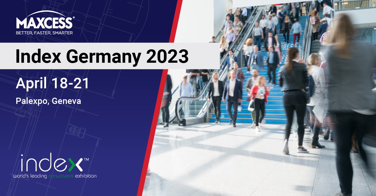 Get ready - Maxcess will be attending Index Germany from April 18th - 21st! We're excited to be there, showing visitors and customers our latest innovations to help businesses run better, faster, and smarter. Stop by and see us!