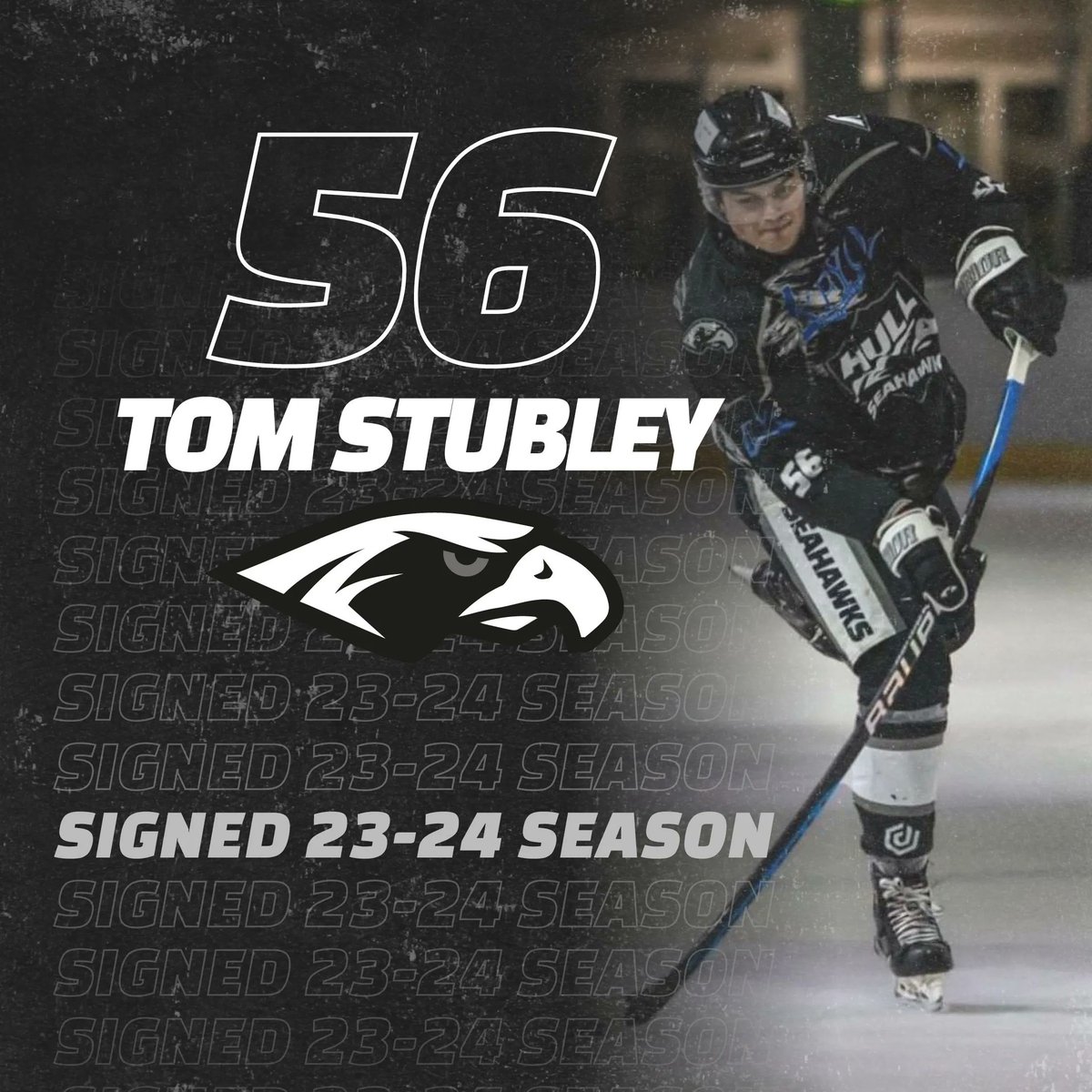 🚨 𝗦𝗧𝗨𝗕𝗟𝗘𝗬 𝗥𝗘𝗧𝗨𝗥𝗡𝗦 𝗙𝗢𝗥 𝗧𝗛𝗘 𝟮𝟬𝟮𝟯/𝟮𝟰 𝗦𝗘𝗔𝗦𝗢𝗡 🦅

Defenceman Tom Stubley signs on the dotted line to return to Hull after yet another consistent year in black and white! ⚫️⚪️

Join us in welcoming back our #56 for next season 🙌🏼