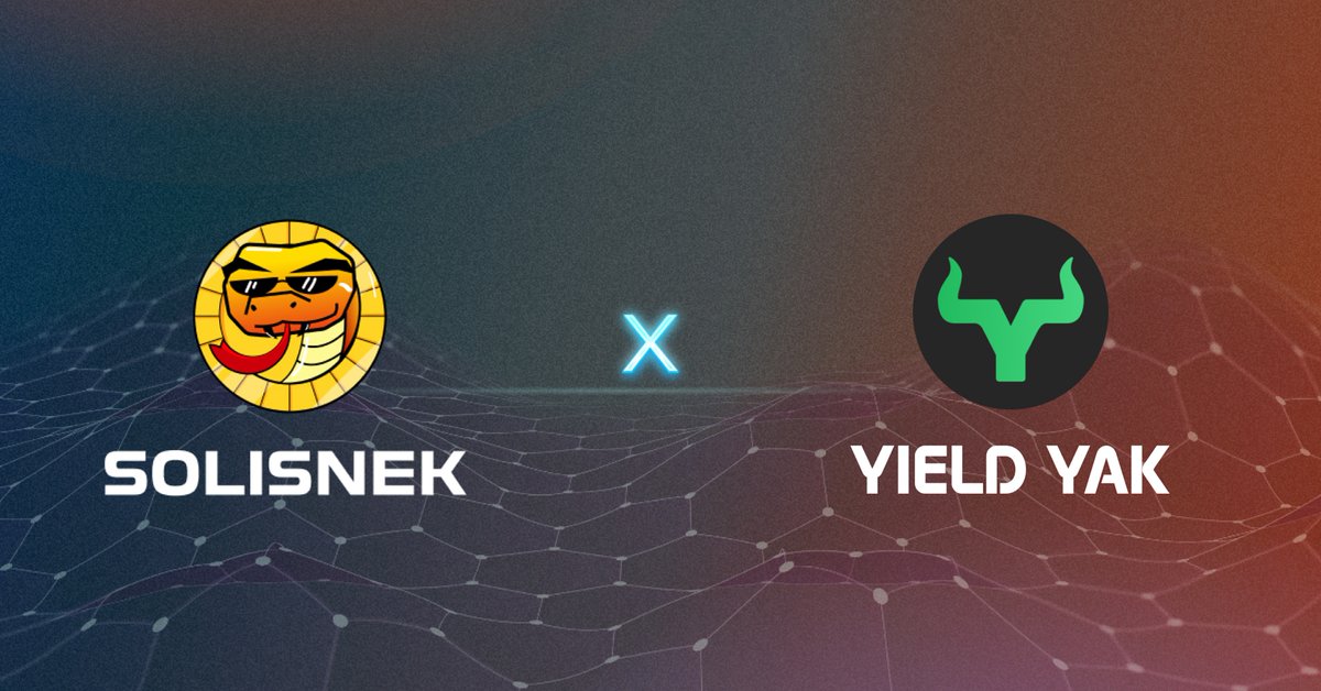 SoliSnek Finance (@solisnekfi) on Twitter photo Many thanks again to the stand-out team at <a href="/yieldyak_/">Yield Yak π π₯</a> for their integration of #SoliSnek π₯
Now, when you make a swap using their awesome aggregator on @Avax there's every chance our super-efficient liquidity is used for your daily swaps π
πβ₯οΈ
#AVAX Many thanks again to the stand-out team at <a href="/yieldyak_/">Yield Yak π π₯</a> for their integration of #SoliSnek π₯
Now, when you make a swap using their awesome aggregator on @Avax there's every chance our super-efficient liquidity is used for your daily swaps π
πβ₯οΈ
#AVAX