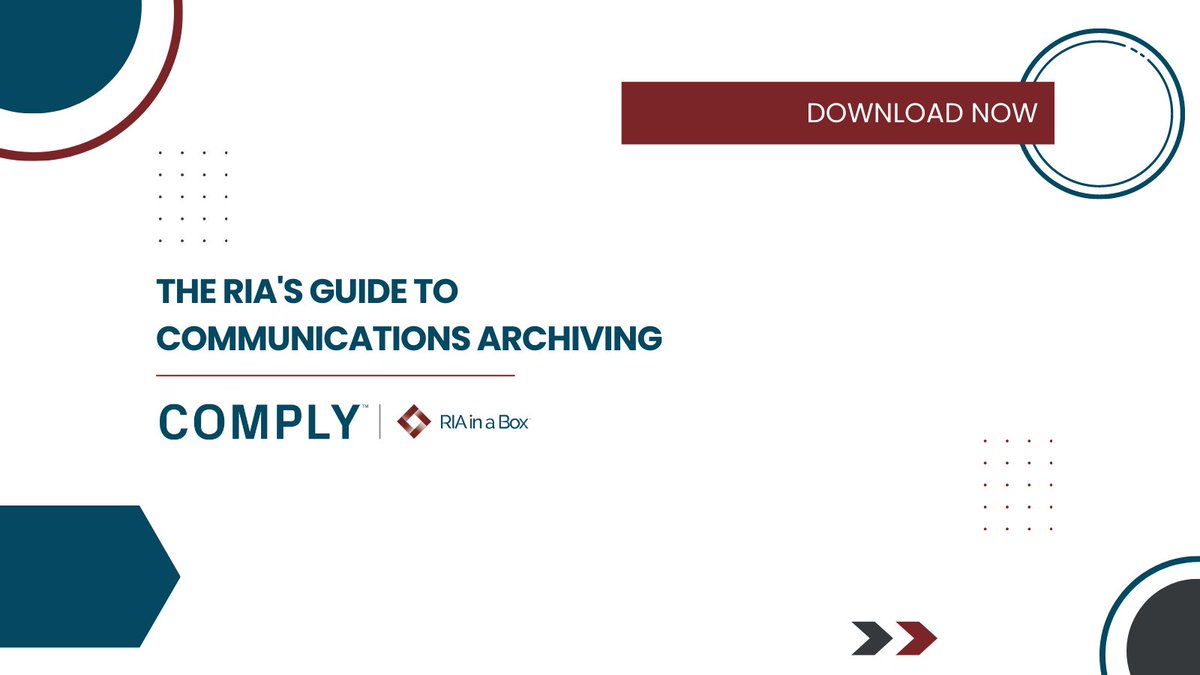 To remain compliant with state and federal regulations, RIA firms must adhere to various record retention rules and requirements. This guide provides an overview of industry recordkeeping requirements. Download now. riainabox.com/resources/whit…

#RIAcompliance