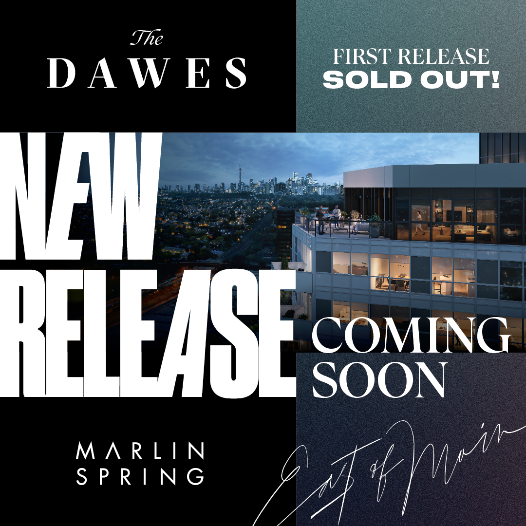bakerinc's tweet image. The Dawes’ first release is sold out, with more of what you love coming soon! Stay tuned for the upcoming NEW Release. 

Register today at thedawes.com to receive priority access! 

#MarlinSpring #TheDawes #DanforthCondominiums  #BakerRealEstate
@MarlinSpring