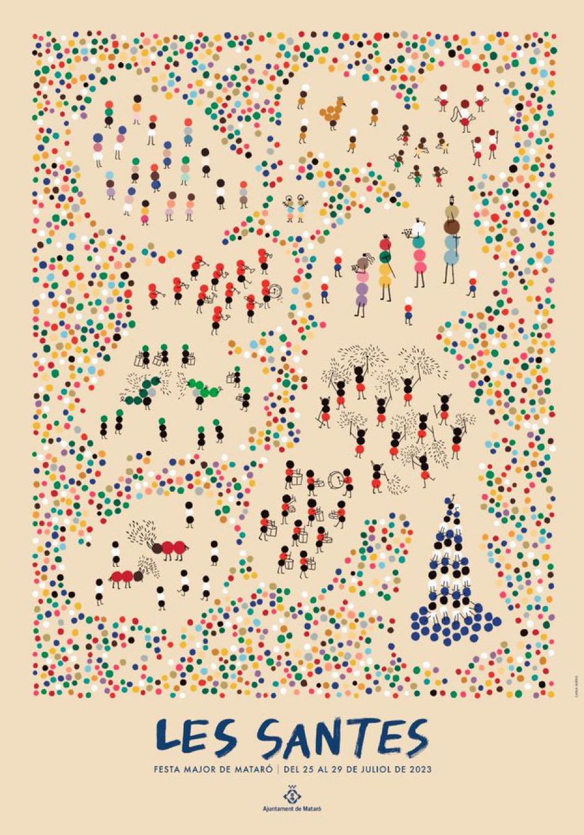 Gran cartell de Santes 2023, per fi surt la banda de mataró!!! Felicitats Carla Aledo!!!