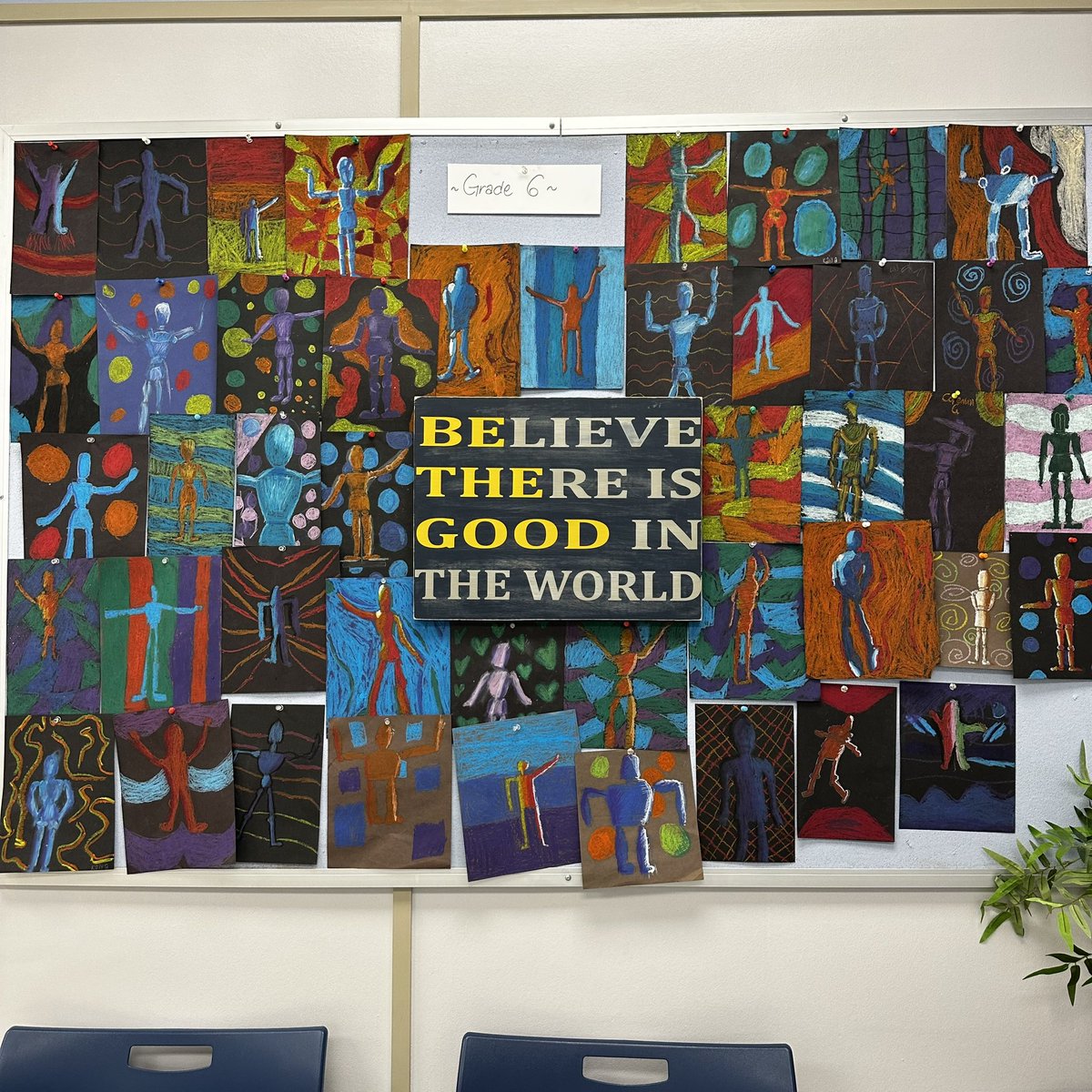 HSSCarstairs's tweet photo. Amazing artists at work here at HSS. Grade 6 and 9 artwork on display in our office. #HSSKodiaks #art https://t.co/yuM7S3IjiQ