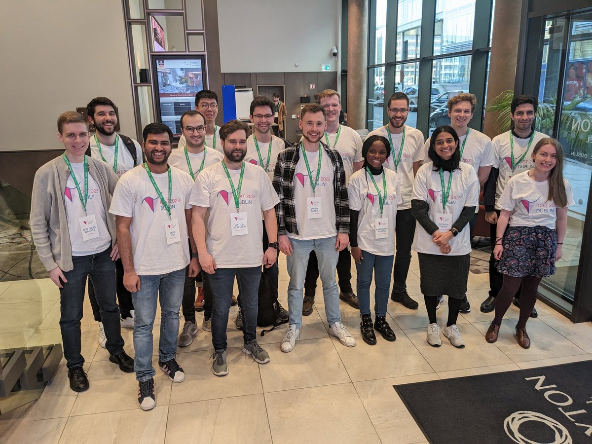 What a fantastic group of volunteers for #icst23. 💪🏆 <a href="/icstconference/">ICST</a>