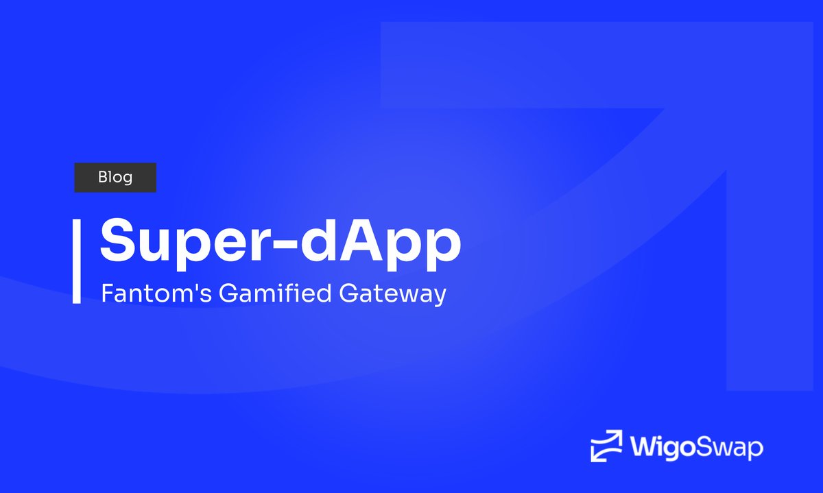 0xDeFive's tweet photo. π The Super dApp: WigoSwap is transforming Fantom's DeFi ecosystem and becoming a gamified gateway for all your dApp needs on the #FTM network.
"The Super dApp" mission starts with #DeTasker's fair launch π‘
Read more π½
$WIGO $FTM https://t.co/gmaELp1aNE
