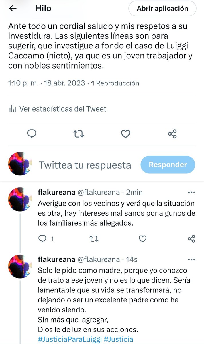 flakureana's tweet photo. @TarekWiliamSaab @MinpublicoVEN Sr @TarekWiliamSaab @MinpublicoVEN #JusticiaParaLuiggi 
Lo siguiente en la foto👇 https://t.co/LVj4jjgp8T