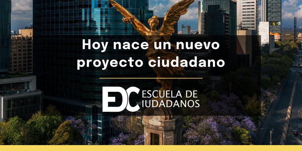 Hoy nace un proyecto colectivo que reúne la mente, el corazón y la experiencia de mexicanas y mexicanos que queremos construir un México Mejor!

El certificado de nacimiento de este proyecto dirá: 19:00 del 18 de abril de 2023

Forma parte de la ESCUELA DE CIUDADANOS🙏🏻