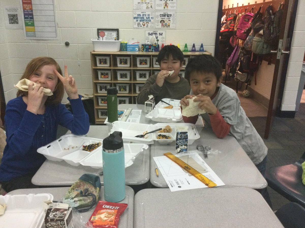 Our students are giving a thumbs up to today’s Taste of the World meal - food from Mexico!
