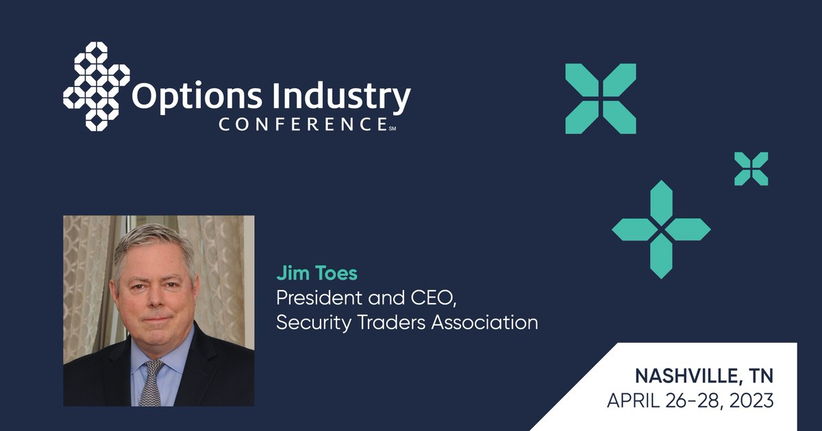 STA_National's tweet photo. We are excited to share that STA President & CEO @JimToesSTA will be a panelist for the ‘Washington Outlook’ session at the 41st Annual @OptionsConf in Nashville. Register here: https://t.co/duGkh1DIrF
@OptionsClearing
#OptionsConf2023 https://t.co/QfPr28m9CA