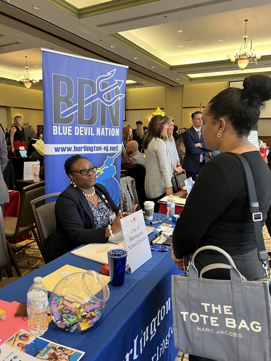 iteachyall's tweet photo. Thank you @RowanCareers for hosting a great education job fair today!  Seeking new teachers @BurlCitySchools. Great seeing some of my former students!  #proud https://t.co/HJZUKSlokL