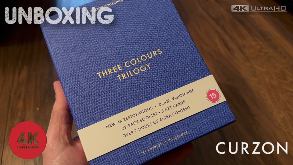 the4kCollectivE's tweet photo. Krzysztof Kieslowski’s Three Colours Trilogy &amp; The Double Life of Véronique 4k @UltraHDBluray Unboxing from @CurzonFilm 
https://t.co/MXneI7Y5QC

#Kieslowski #FilmTwitter #ThreeColours #Tricolore https://t.co/CBlHXhF5aD