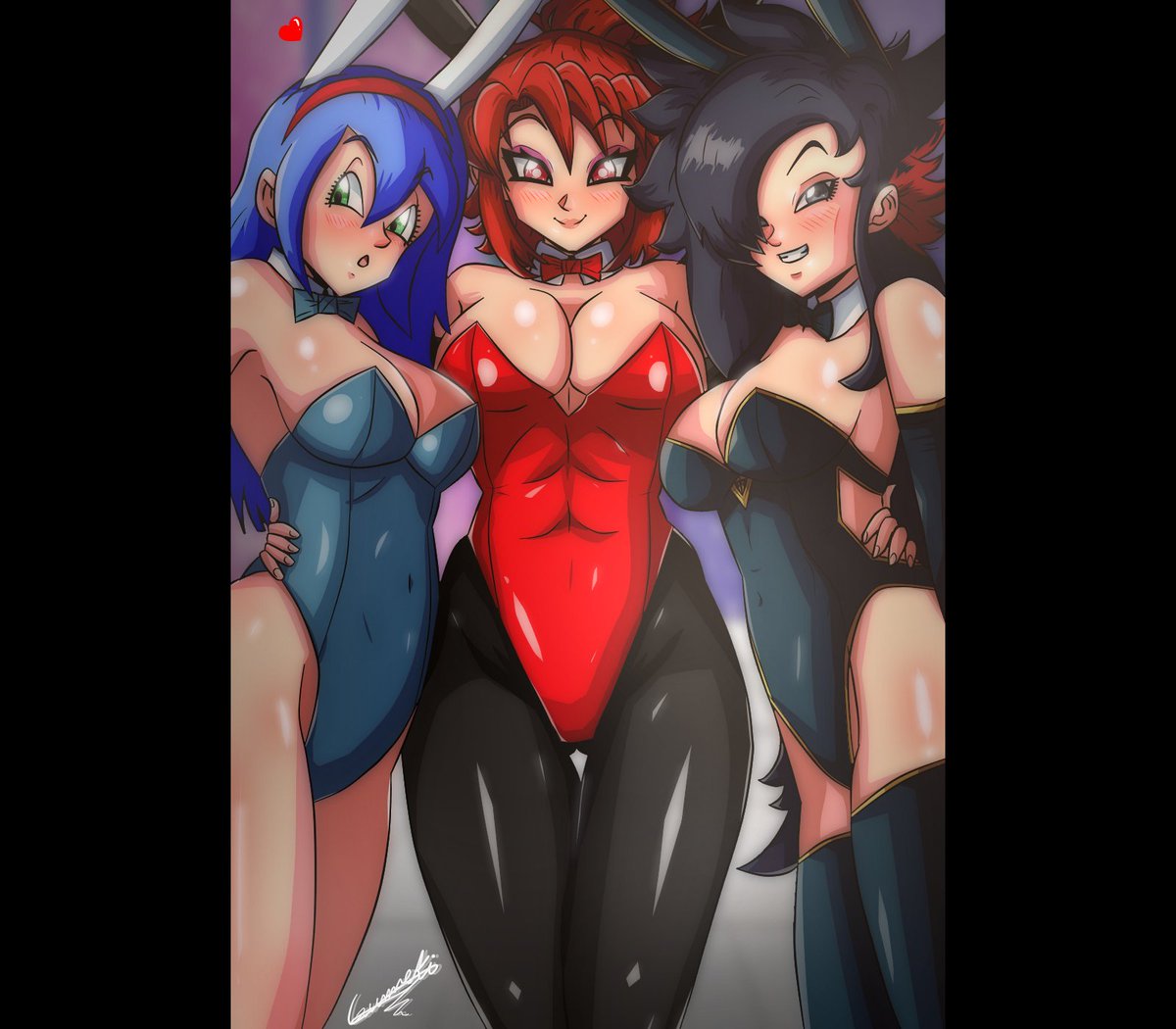 Gumneki's tweet photo. NSFW commission for @GogetaReaper 

Coms are still open Dm if interested~! (all characters drawn are 18+! and aged up!)  #Dragonball #Dragonballsuper #nsfw #xenoverse #boobs #dbz https://t.co/T5wtRwrzKY